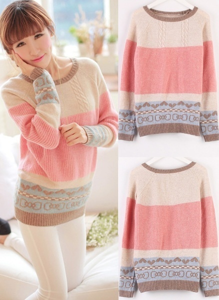 pastel color sweater