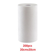 200pcs Disposable wet dry kitchen towel cloths rolls
