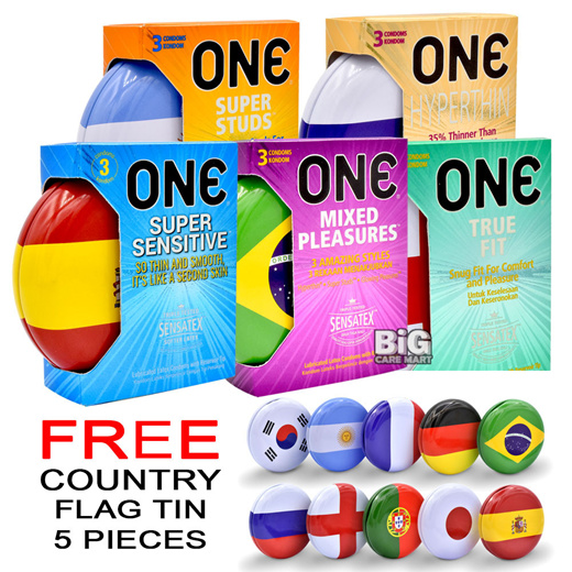 Qoo10 Limited Edition One Condom 5 In 1 Set Total 15 Condoms 5 Tins Bedding Rugs Househo