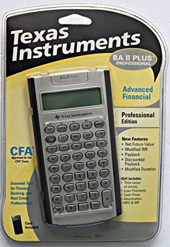 Texas Instruments Ba Ii Plus Professional Financial Calculator Iibapro Clm 1l1 D Nayancorporation Com