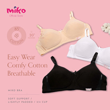 Qoo10 - Miko C413 Cotton Spandex Junior / Young Adult Bralette / Vest / Bra  /  : Underwear/Socks