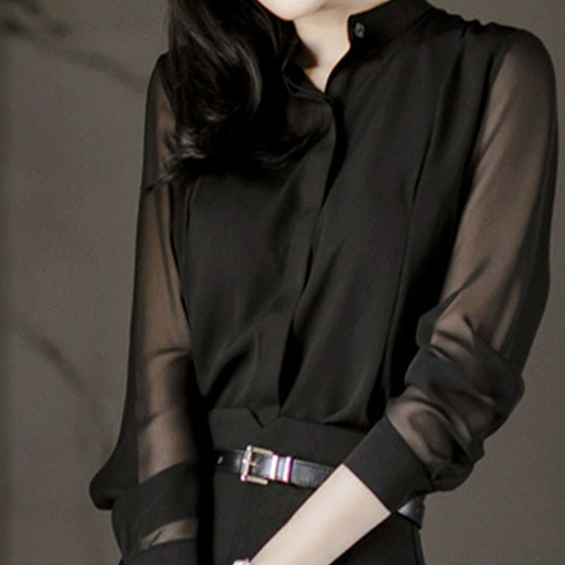 Black clearance chiffon shirt