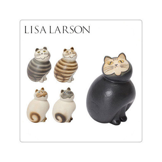 Qoo10 リサラーソン 置物 キャット 21 X 36cm オブジェ 北欧 大 ネコインテリア お洒落 装飾 Lisalarson Cats Mia Furniture Deco