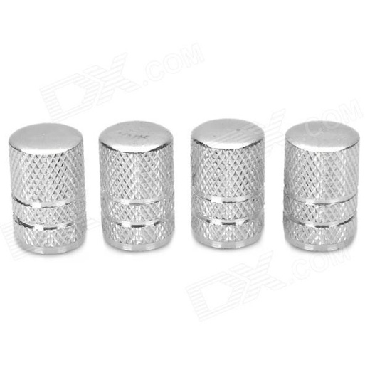 silver tire valve caps