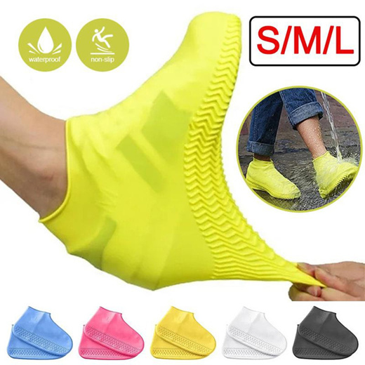 1 Pairs Waterproof Non-Slip Shoe Covers Reusable Outdoor Rainy Boots Rain  Boots Waterproof Shoe Cove