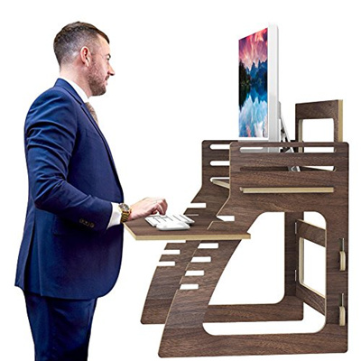 Qoo10 Samdi Adjustable Standing Desk Wood Office Height Desk