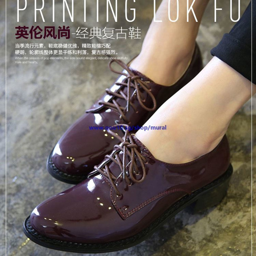 women's patent leather oxford shoes