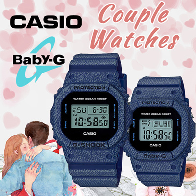 Qoo10 Casio Baby G G Shock Couple Watches Bgd560de 2d Dw5600de 2d Watches