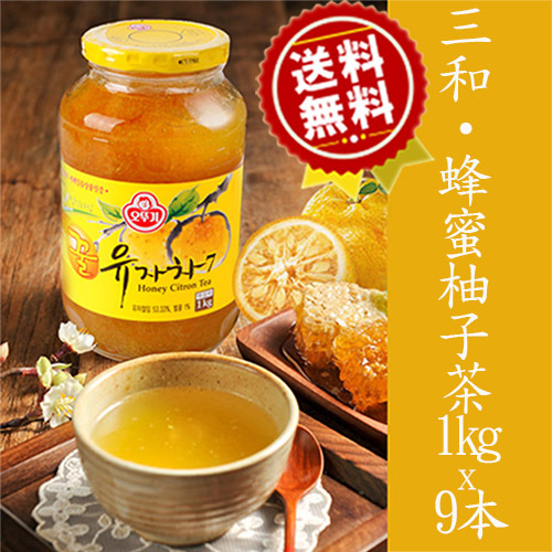 Qoo10 三和 蜂蜜柚子茶 1kg X9本 Korean Food