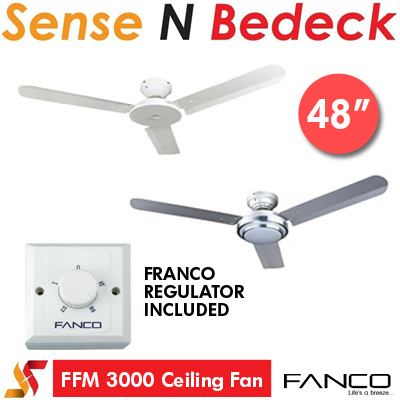 Fancofmm3000 Fanco 48 Inch Ceiling Fan Ready Stock Available Free Led Light Bulb