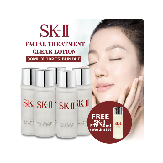Qoo10 Bundle Of 10 Sk Ii Facial Treatment Clear Lotion 30ml Free Sk Ii Faci Perfume Luxury