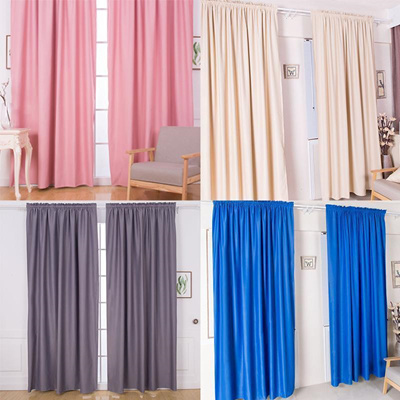 European Solid Pink Short Tulle Curtains Bedroom Ramp Curtain Living Room Kitchen Window Curtain Tre