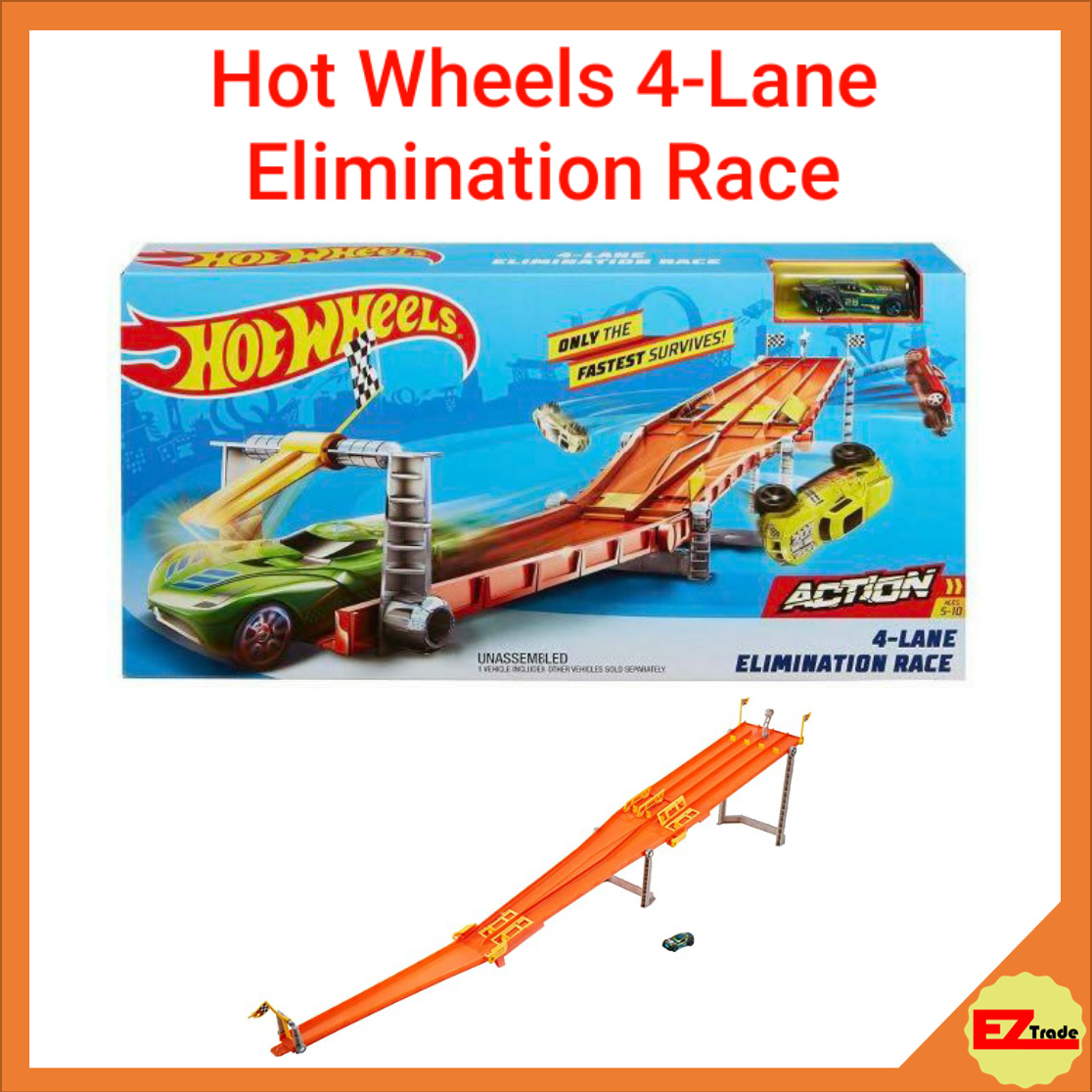 hot wheels 4 lane elimination race