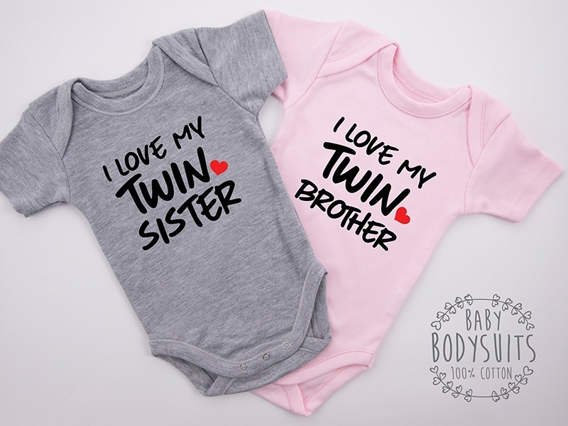 Newborn Infant Baby Boys Girls Bodysuit Twins Romper Jumpsuit Outfits Clothes Outfits Sets Leadeq Clothing Shoes Accessories