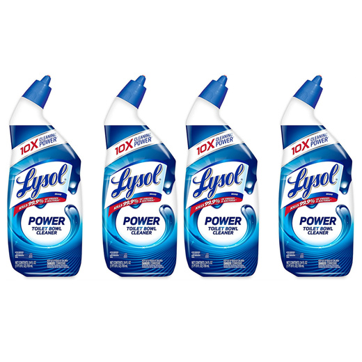 Lysol Power Toilet Bowl Cleaner, 48oz (2X24oz), 10X Cleaning Power