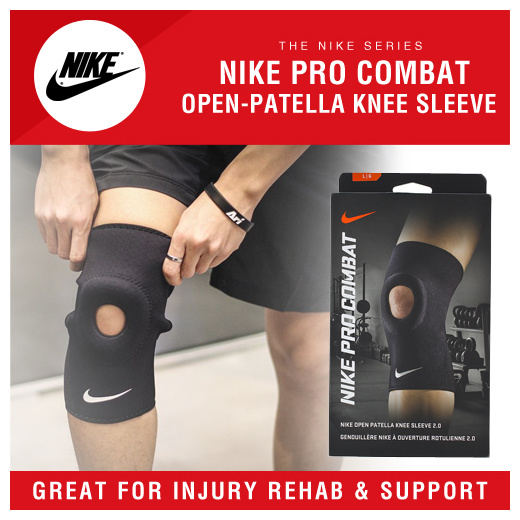 nike pro combat open patella knee sleeve