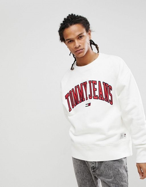 tommy jeans sweatshirt collegiate