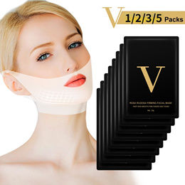 1/2/3/5Pcs V-shape Lifting Face Mask Ear Hanging Chin Cheek Lift Facial Mask