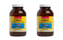 Kordel’s Hi- Omega 3 Wild Salmon and Fish Oils 1000mg TwinPack (2x180softgels)