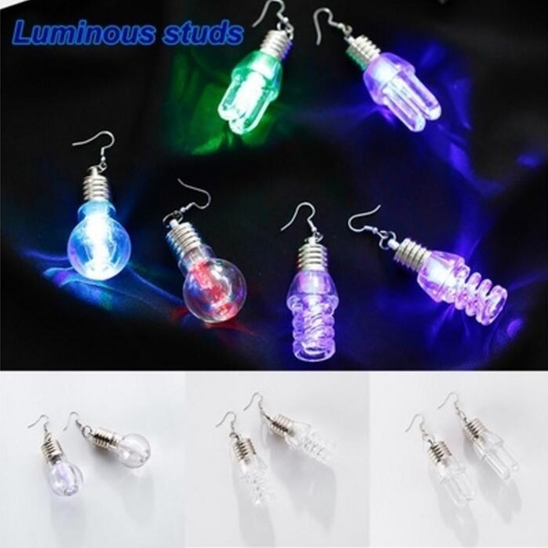 blinking led earrings