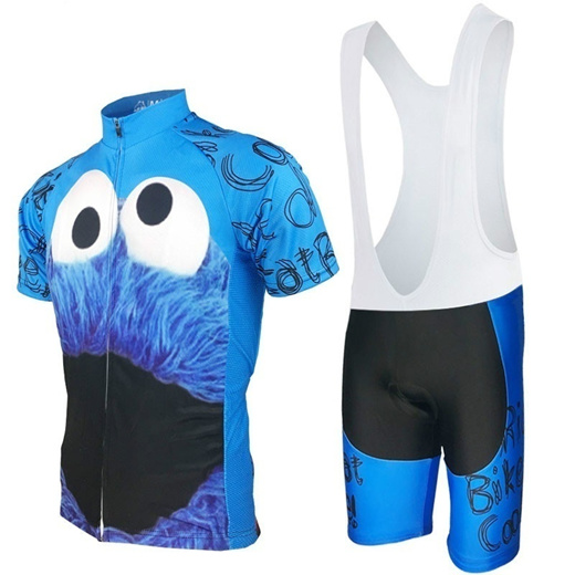 cookie monster cycling jersey women's