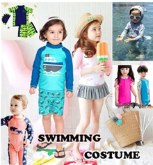 [FREE SHIPPING]Baby Kids Swimming Costume Boys Girls Swim Suit Goggle