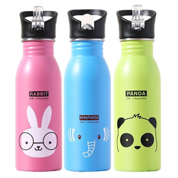 550ml Creative Silicone Water Bottle for Children Girls Boys BPA Free  Portable Folding Water Bottles With