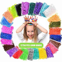 Rubber Band Bracelet Maker Kit for Kids Max Fun 10700 DIY Rainbow Mega Refill Looms