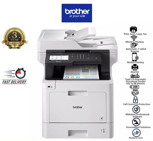 Brother MFC-L8690CDW Wireless High Speed Colour Laser Multi-Function Centre  with 2-Sided 