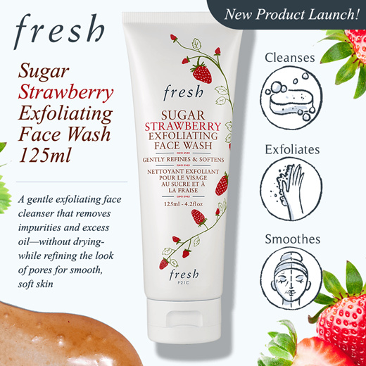Sugar Strawberry Face Wash - Nettoyant visage à la fraise et au