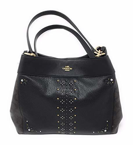 coach lexy signature shoulder bag