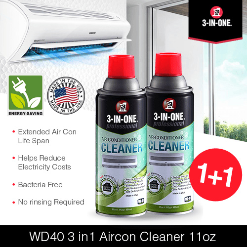 Wd40 3 in 1 store air con cleaner