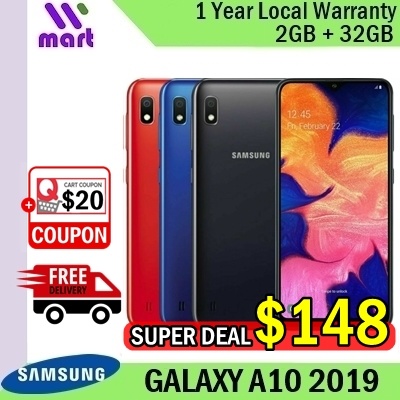 (Brand New Local Set) Samsung Galaxy A10 2019 2GB+32GB l 1 Year Samsung Singapore Warrnaty Deals for only RM504.2 instead of RM615