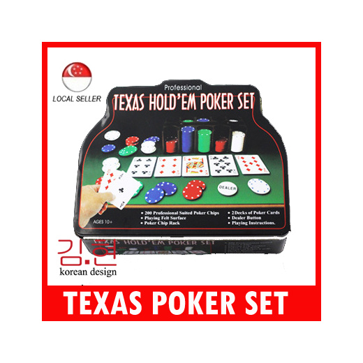 Texas Holdem Poker Set Tin