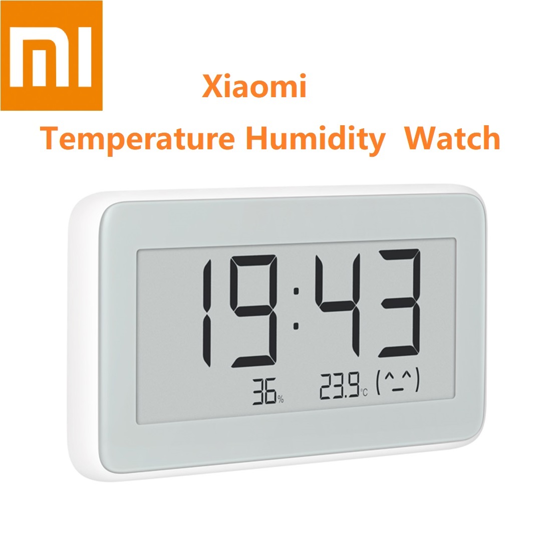 xiaomi mijia temperature and humidity monitoring electronic watch