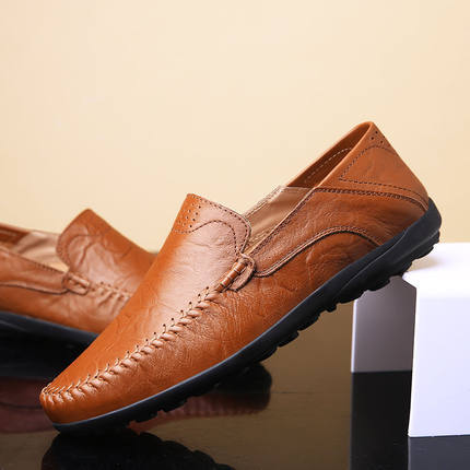 soft leather slippers mens