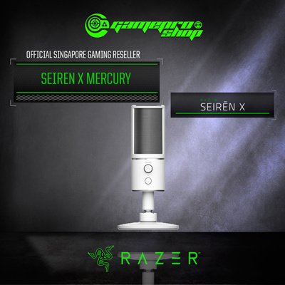 Gameprosg Razer Seiren X Condenser Microphone For Streaming Mercury Edition Authorised Reseller