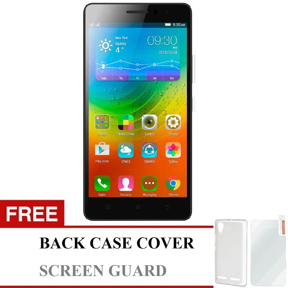 Lenovo A7000 Plus 16gb Hitam Gratis Back Case Screen Guard 