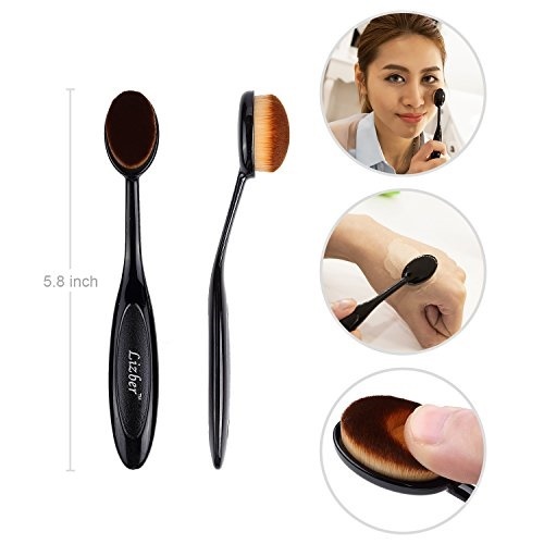 Qoo10 Makeup Brush Oval Toothbrush Curve Foundation Brush Flat Contour Mak Diet Styling