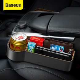Baseus Universal Leather Car Organizer Auto Seat Gap Storage Box For Pocket Organizer Wallet