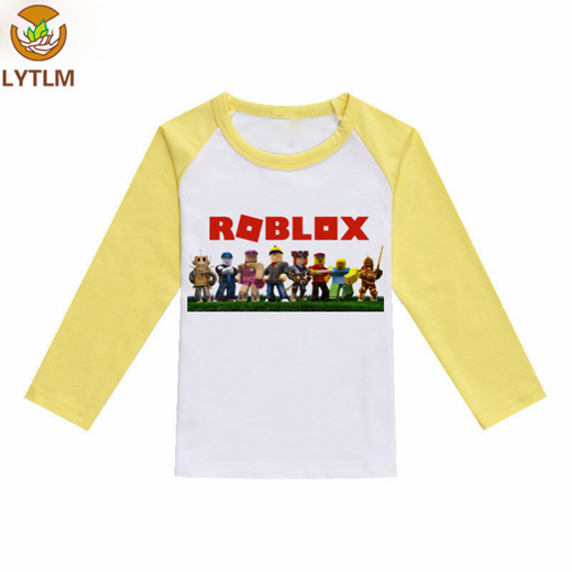 Qoo10 Discount Lytlm Roblox T Shirt Kids Boys Girls T Shirts Autumn Spring C Kids Fashion - roblox t shirt kids