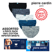 Pierre Cardin | 5 Piece Briefs Pack |100% Cotton | Men Underwear Hipster