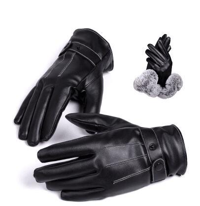 mens leather gloves touch screen