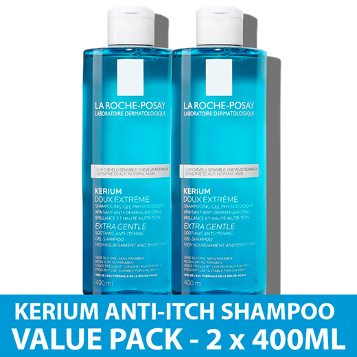Vuggeviser Størrelse Bløde fødder Qoo10 - *DUO PACK - 400ML* La Roche-Posay Kerium Extra Gentle Soothing  Anti-It... : Hair Care