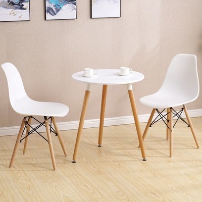 Eames Round Dining Set (1+2) - 3-Legged