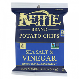 케틀브랜드 kettle brand potato chips - sea salt and vinegar - 1.5 oz - 24개 묶음상품 (084114112750)