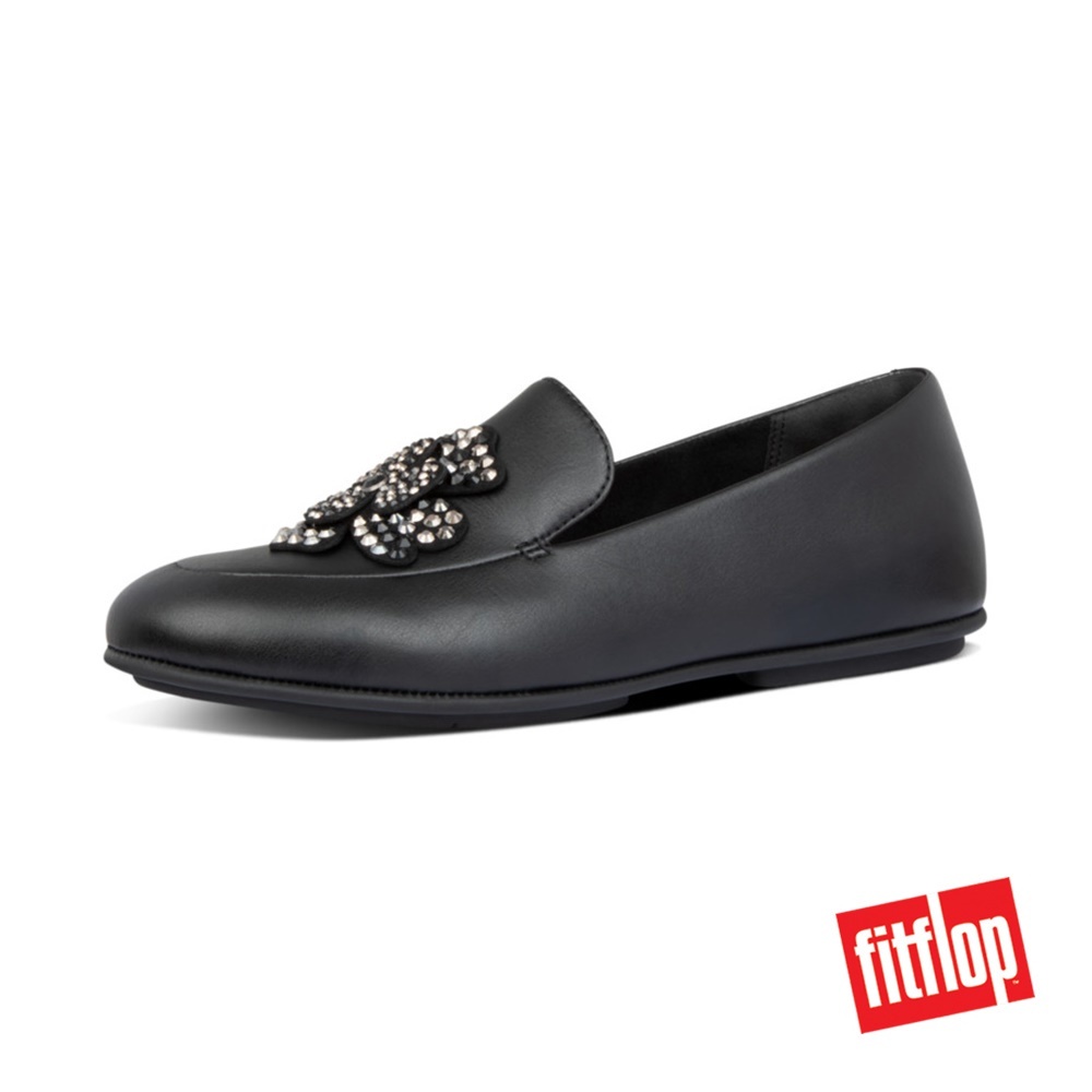 all black loafers womens