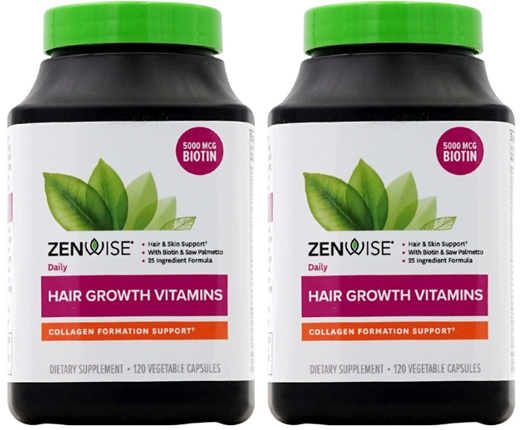 Qoo10 Zenwise Health Daily Hair Growth Vitamins With Dht Blocker 1 Vegetar Nutritious Items