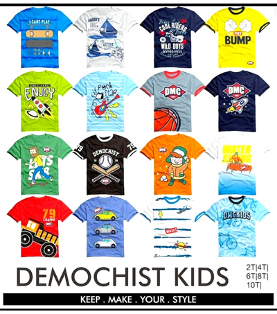 Stock Clearance - Kaos Anak Demochist 1 - 10 Tahun