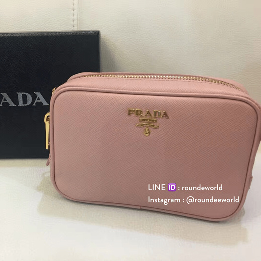 prada leather cosmetic bag